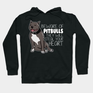 Beware Of Pitbulls They Will Steal Your Heart Hoodie